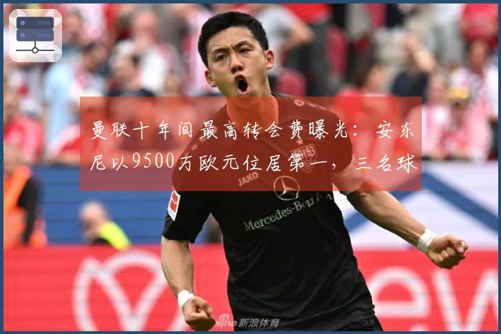 曼联十年间最高转会费曝光：安东尼以9500万欧元位居第一，三名球员已离开球队